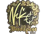 Sticker | NiKo (Gold) | Budapest 2025