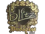 Sticker | bLitz (Gold) | Budapest 2025