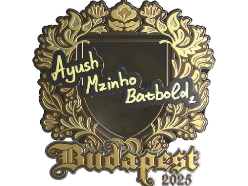 Sticker | mzinho (Gold) | Budapest 2025