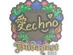 Sticker | Techno4K (Embroidered) | Budapest 2025