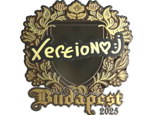 Sticker | xertioN (Gold) | Budapest 2025 Sticker | xertioN (Gold) | Budapest 2025