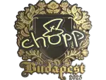 Sticker | chopper (Gold) | Budapest 2025
