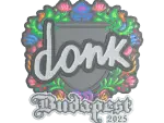Sticker | donk (Embroidered) | Budapest 2025