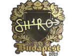 Sticker | sh1ro (Gold) | Budapest 2025