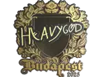 Sticker | Heavygod (Gold) | Budapest 2025