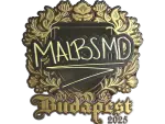Sticker | malbsMd (Gold) | Budapest 2025