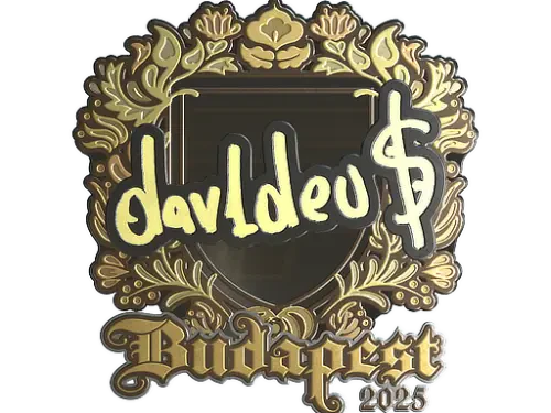 Sticker | dav1deuS (Gold) | Budapest 2025 Sticker | dav1deuS (Gold) | Budapest 2025
