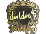 Sticker | dav1deuS (Gold) | Budapest 2025
