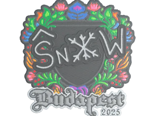Sticker | snow (Embroidered) | Budapest 2025