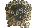 Sticker | woxic (Gold) | Budapest 2025