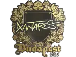 Sticker | XANTARES (Gold) | Budapest 2025