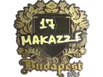 Sticker | makazze (Gold) | Budapest 2025