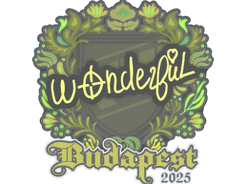 Sticker | w0nderful | Budapest 2025