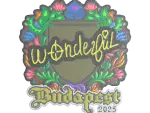 Sticker | w0nderful (Embroidered) | Budapest 2025