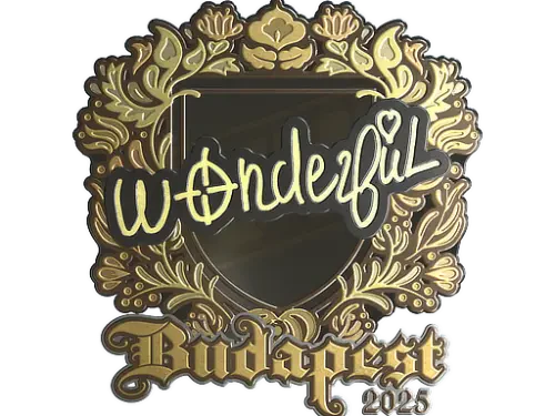 Sticker | w0nderful (Gold) | Budapest 2025 Sticker | w0nderful (Gold) | Budapest 2025