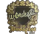 Sticker | w0nderful (Gold) | Budapest 2025
