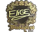 Sticker | EliGE (Gold) | Budapest 2025
