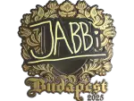 Sticker | jabbi (Gold) | Budapest 2025