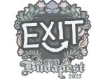 Sticker | exit | Budapest 2025