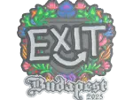 Sticker | exit (Embroidered) | Budapest 2025