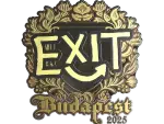 Sticker | exit (Gold) | Budapest 2025