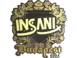 Sticker | insani (Gold) | Budapest 2025
