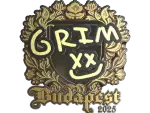 Sticker | Grim (Gold) | Budapest 2025