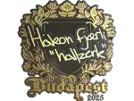 Sticker | hallzerk (Gold) | Budapest 2025