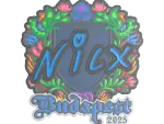 Sticker | nicx (Embroidered) | Budapest 2025
