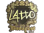 Sticker | latto (Gold) | Budapest 2025