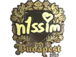 Sticker | n1ssim (Gold) | Budapest 2025