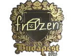 Sticker | frozen (Gold) | Budapest 2025