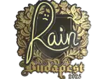Sticker | rain (Gold) | Budapest 2025
