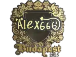 Sticker | alex666 (Gold) | Budapest 2025