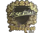 Sticker | esenthial (Gold) | Budapest 2025