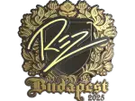 Sticker | REZ (Gold) | Budapest 2025
