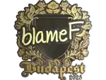 Sticker | blameF (Gold) | Budapest 2025