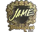 Sticker | Jame (Gold) | Budapest 2025