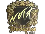 Sticker | nota (Gold) | Budapest 2025