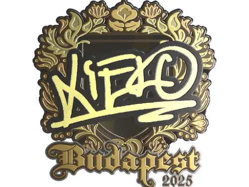 Sticker | xiELO (Gold) | Budapest 2025 Sticker | xiELO (Gold) | Budapest 2025