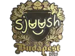 Sticker | sjuush (Gold) | Budapest 2025