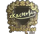 Sticker | xKacpersky (Gold) | Budapest 2025