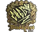Sticker | chelo (Gold) | Budapest 2025