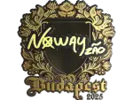 Sticker | noway (Gold) | Budapest 2025