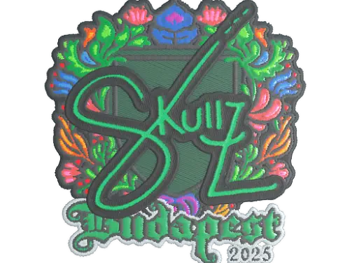 Sticker | skullz (Embroidered) | Budapest 2025