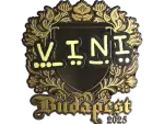Sticker | VINI (Gold) | Budapest 2025
