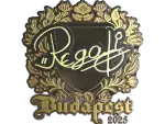 Sticker | regali (Gold) | Budapest 2025