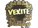 Sticker | vexite (Gold) | Budapest 2025
