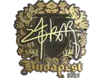 Sticker | z4KR (Gold) | Budapest 2025