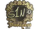 Sticker | s1n (Gold) | Budapest 2025
